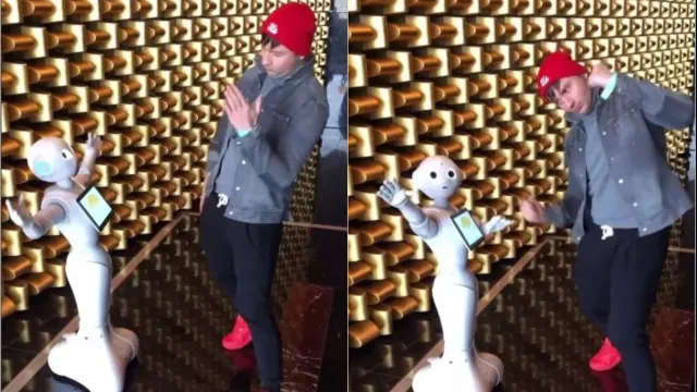 Сергей Лазарев устроил танцевальный баттл с роботом