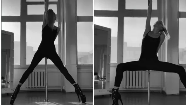 Светлана Ходченкова показала очередной танец на пилоне