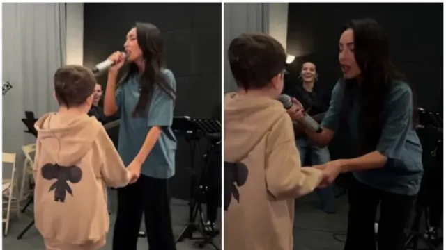 Алсу показала сына, который решил пойти по ее стопам